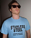 Stanless Steel Light Blue T-shirt
